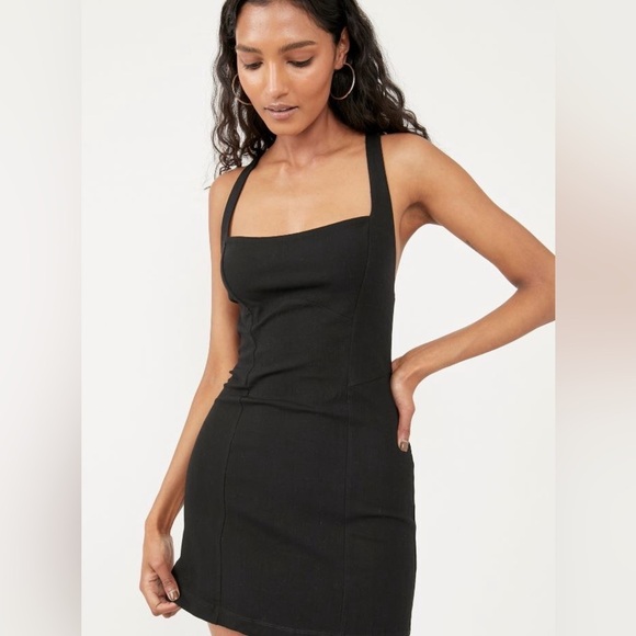 #0016 - FP Intimately | Just Peachy Mini Slip Dress - Picture 1 of 8